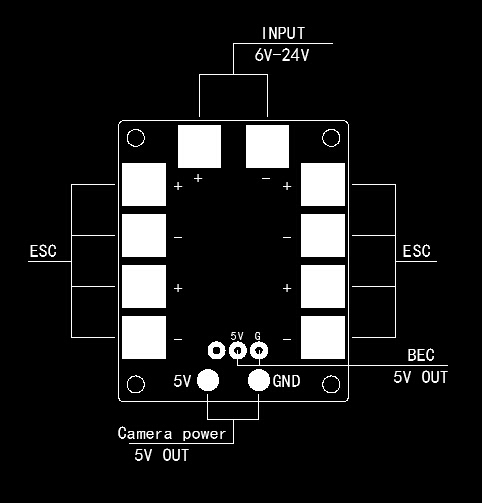 Flight Controller Power Distribution Board(图2)